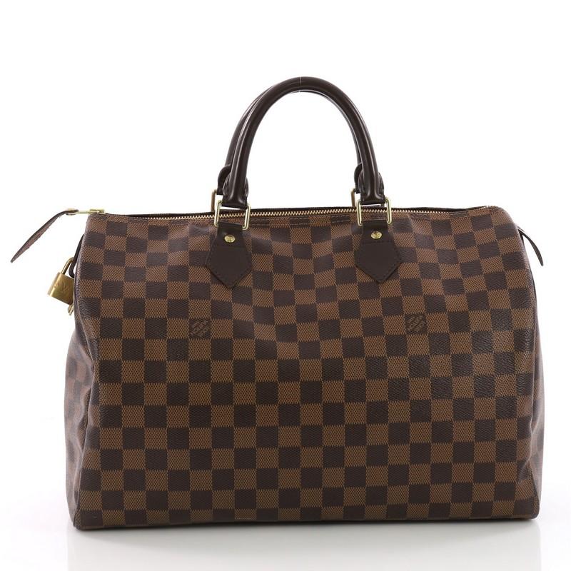 Women's Louis Vuitton Speedy Handbag Damier 35