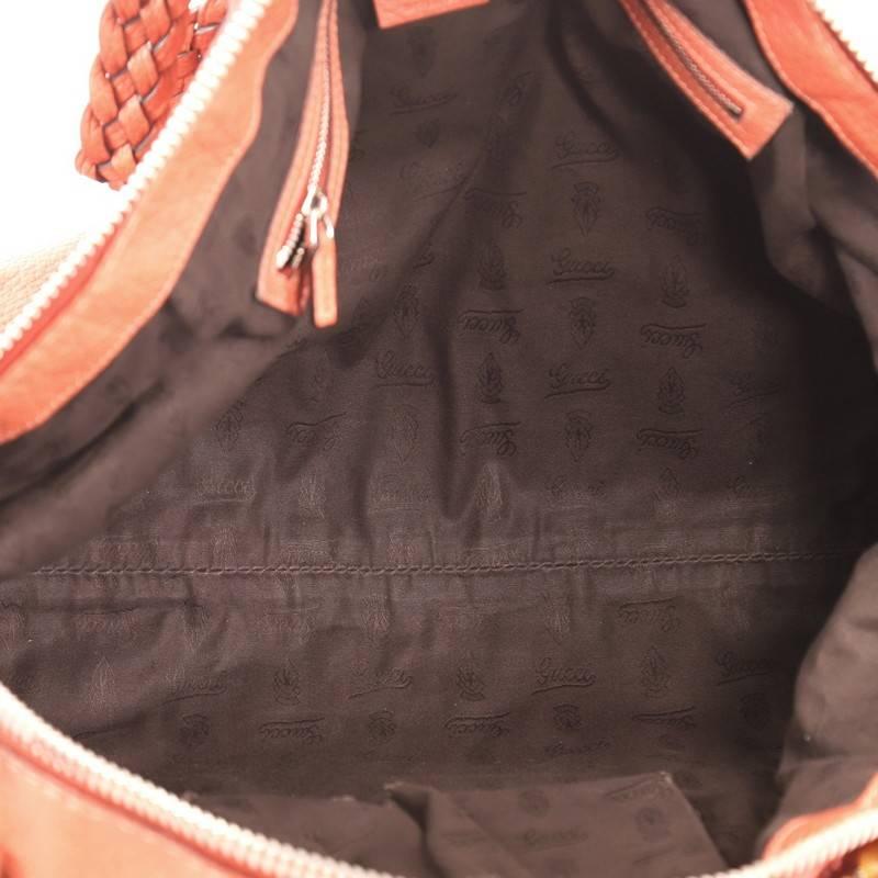 Gucci Bamboo Bar Shoulder Bag Leather Medium  4