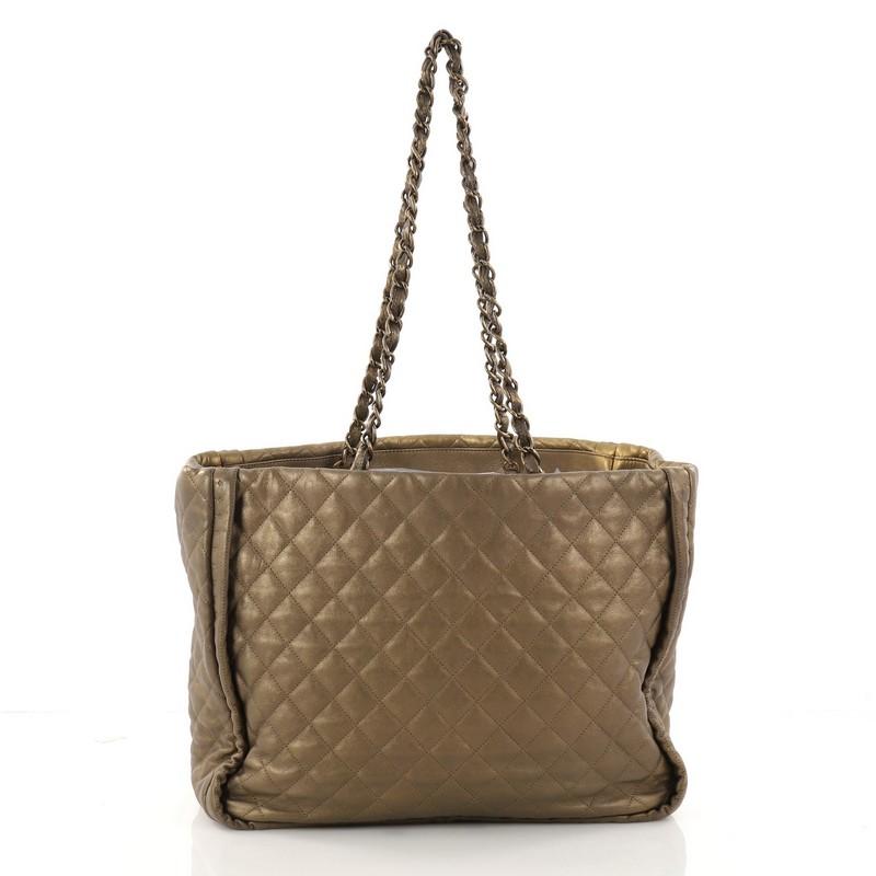 Women's or Men's Chanel Istanbul Tote Quilted Leather Large