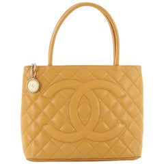 Chanel Medallion Tote Quilted Caviar