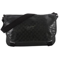 Gucci Messenger Buckle Bag GG Imprime Large