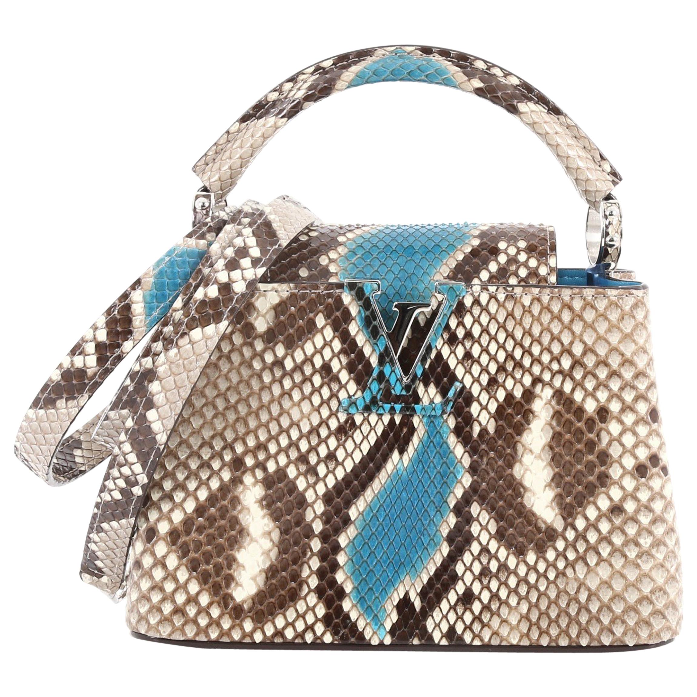 Louis Vuitton Capucines Handbag Python Mini at 1stDibs  lv capucines  snakeskin, louis vuitton capucines mini python, lv capucines mini python