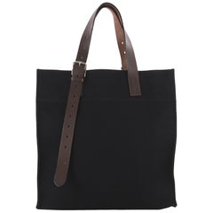 Hermes Etriviere Shopping Tote Toile and Leather