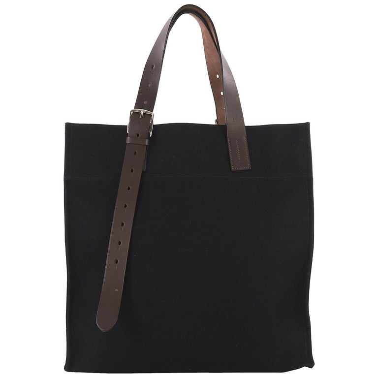 Hermes Etriviere Shopping Tote Toile and Leather at 1stDibs | hermes ...