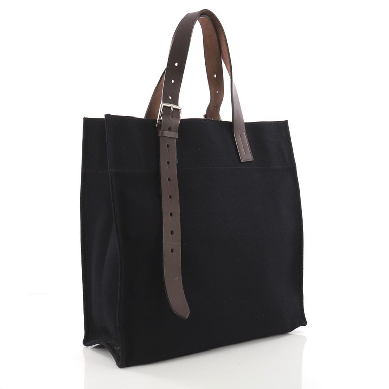 Hermes Etriviere Shopping Tote Toile and Leather at 1stDibs | hermes ...