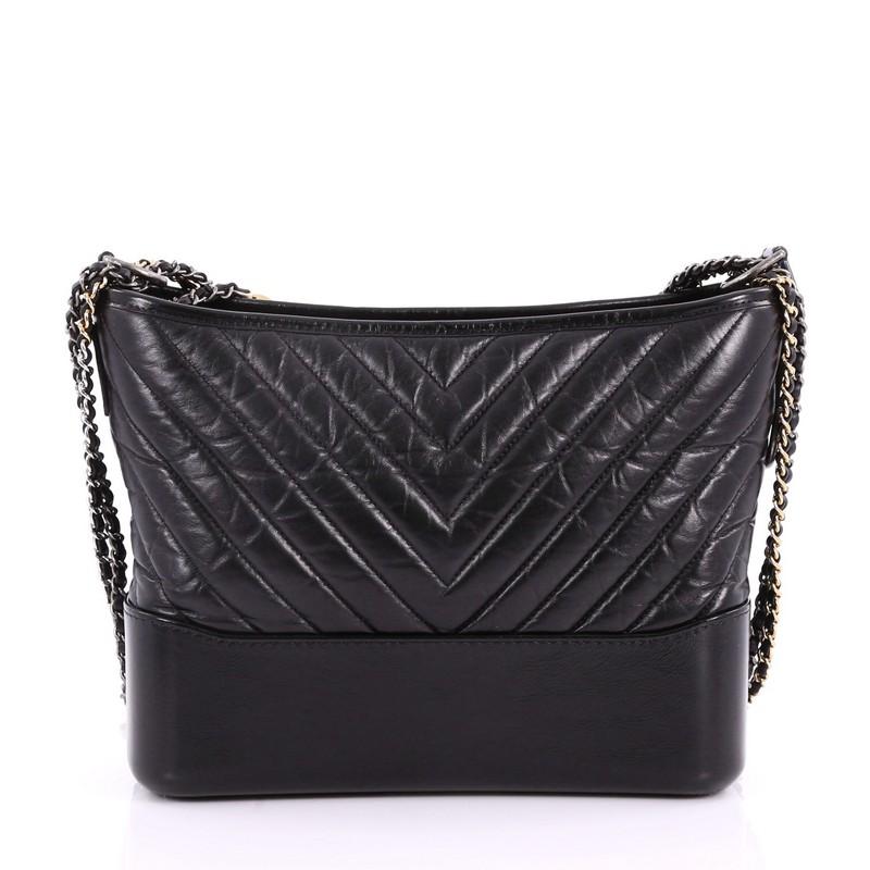 chanel gabrielle quilted or chevron