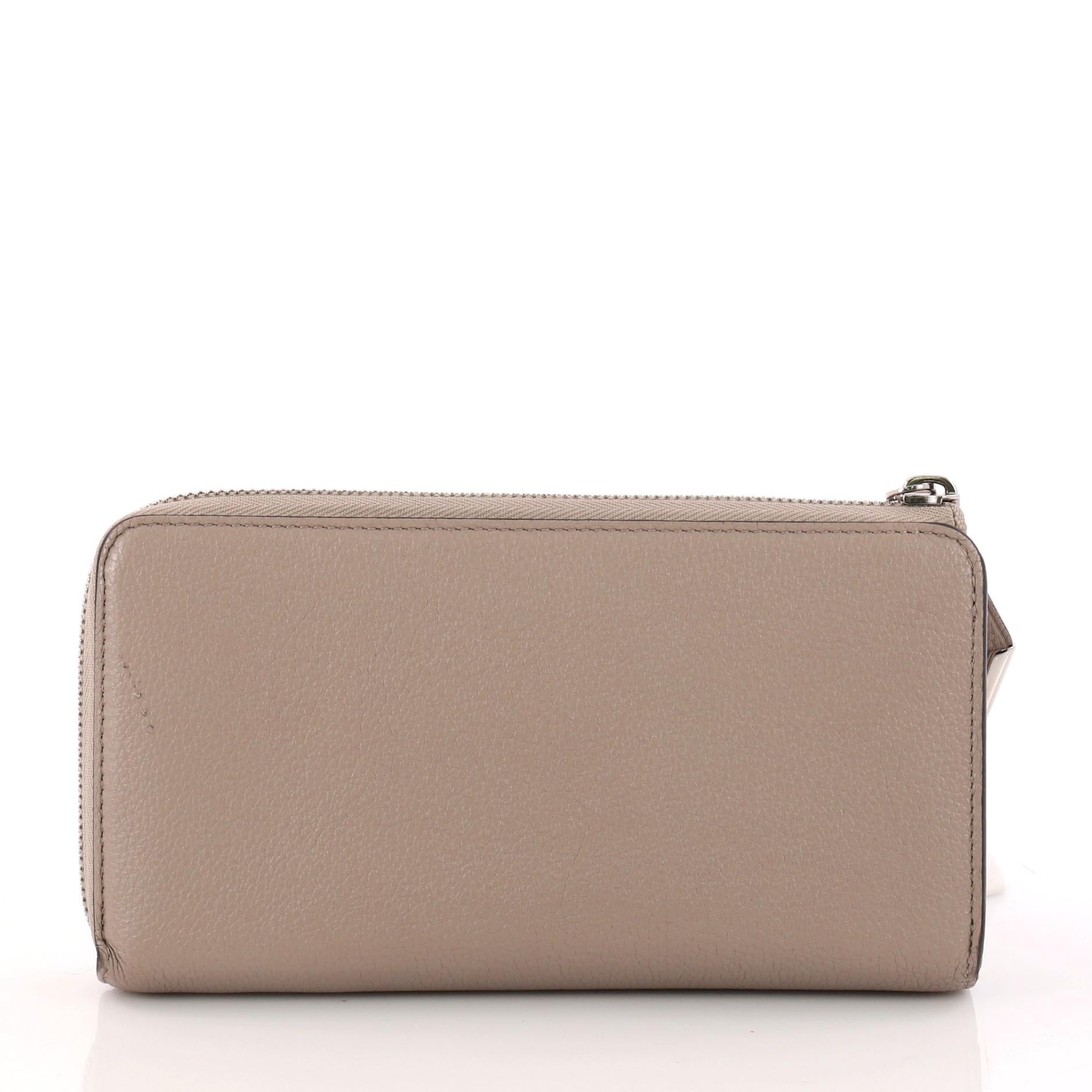 Brown Louis Vuitton Comete Wallet Leather Long