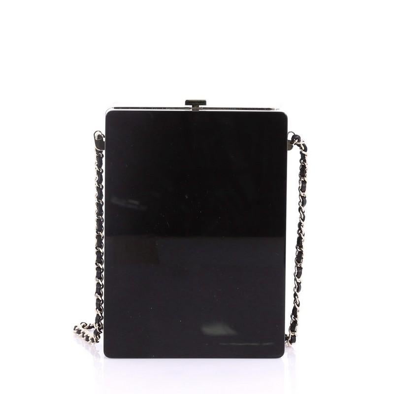 Chanel No. 5 Minaudiere Embellished Plexiglass In Good Condition In NY, NY