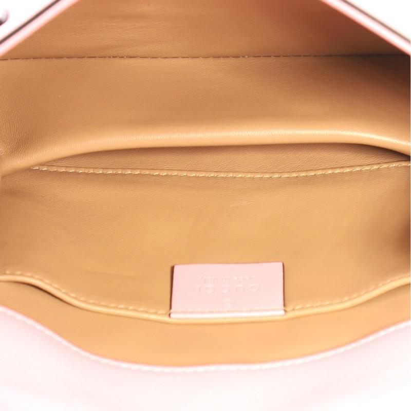 Gucci Broadway Pearly Bee Shoulder Bag Embellished Leather Mini In Good Condition In NY, NY