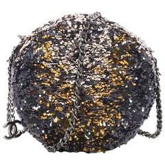 Chanel Round Crossbody Bag Sequins