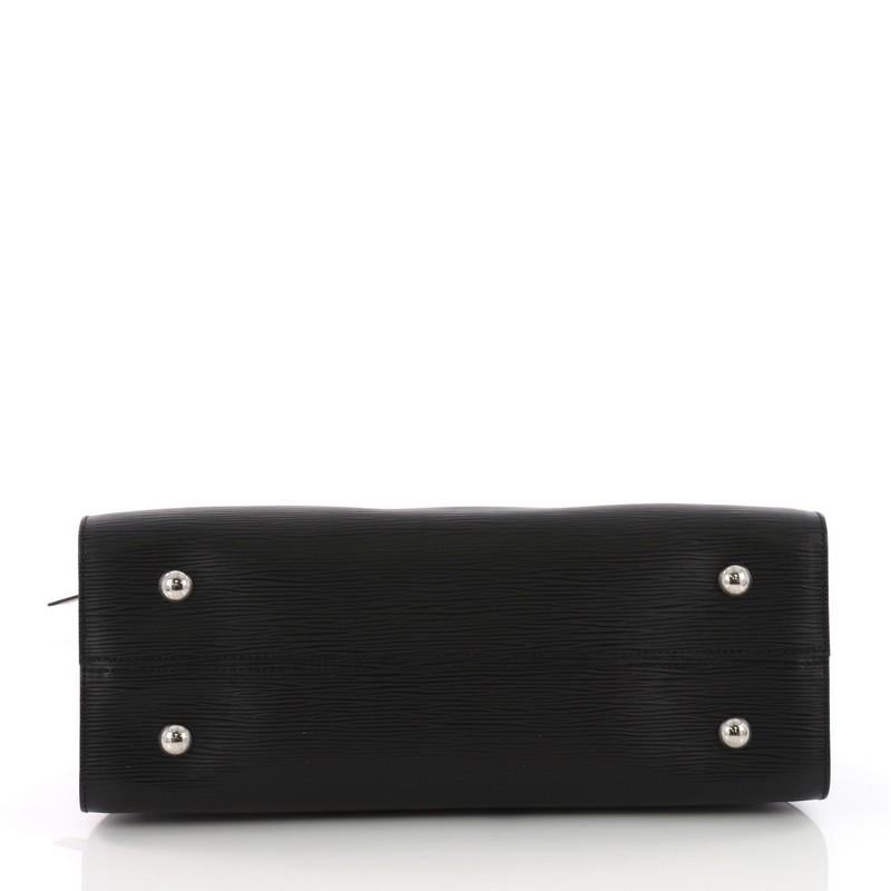 Black Louis Vuitton Tuileries Handbag Epi Leather