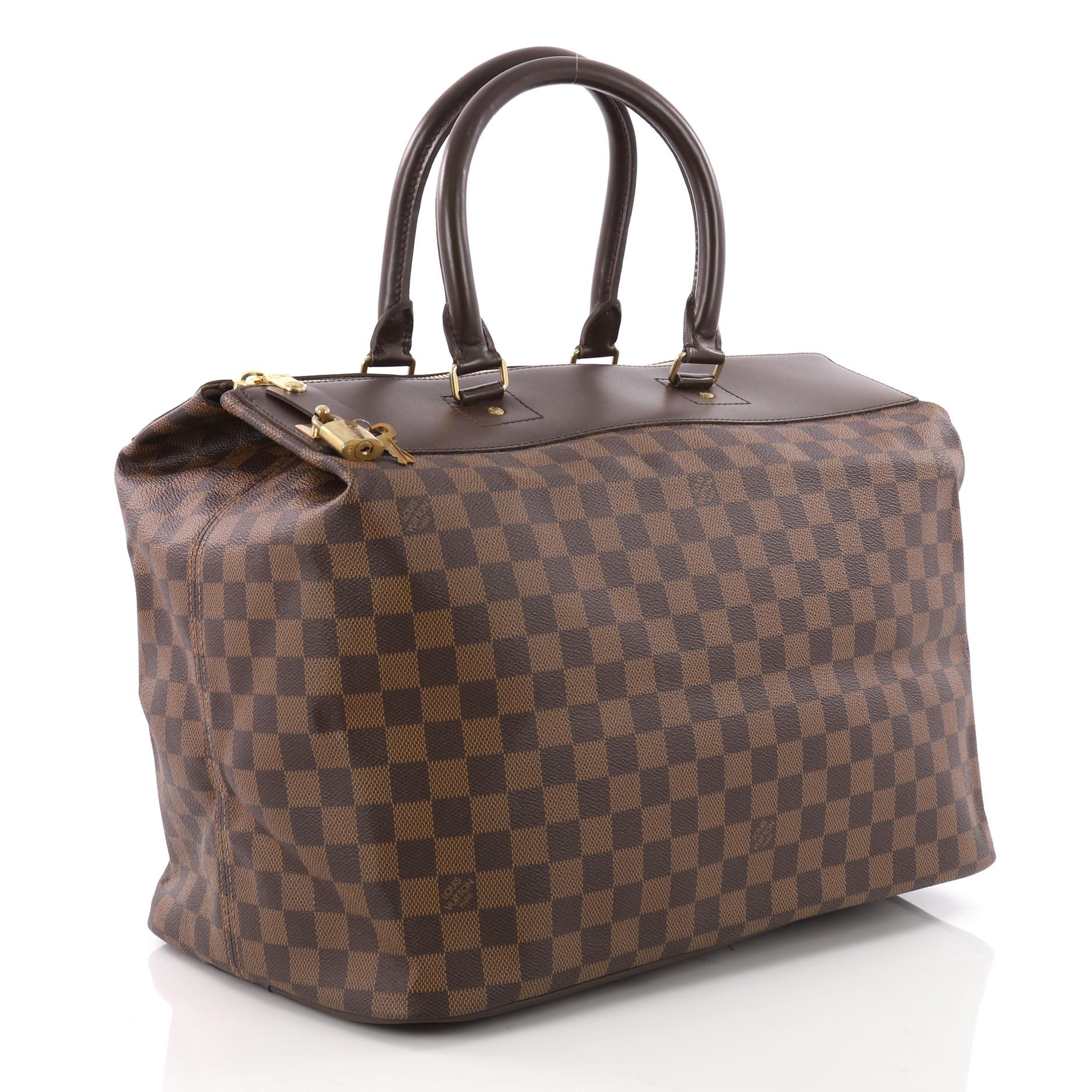 Black Louis Vuitton Greenwich Travel Bag Damier PM