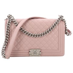 Chanel Boy Flap Bag Quilted Calfskin New Medium