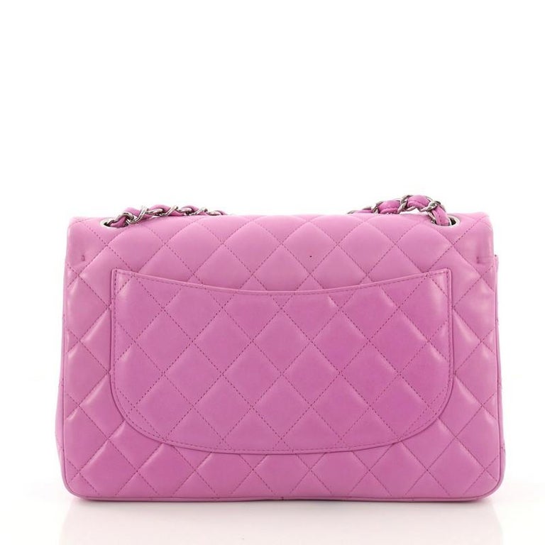 Chanel Classic Double Flap Bag Quilted Lambskin Jumbo at 1stDibs