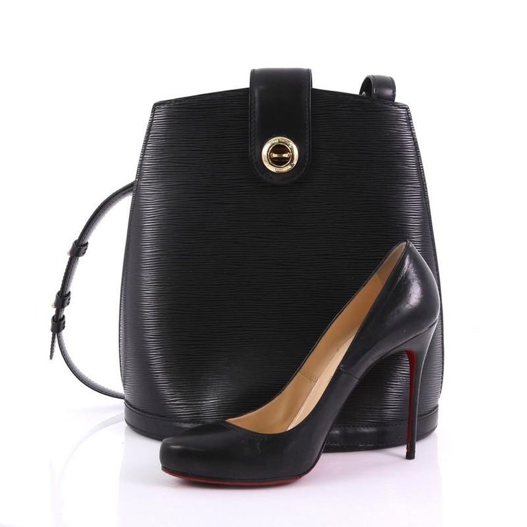 Louis Vuitton Black Epi Leather Twist MM Bag at 1stDibs
