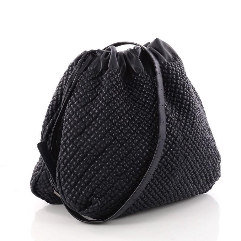 Bottega Veneta Drawstring Shoulder Bag Quilted Leather Medium at 1stdibs