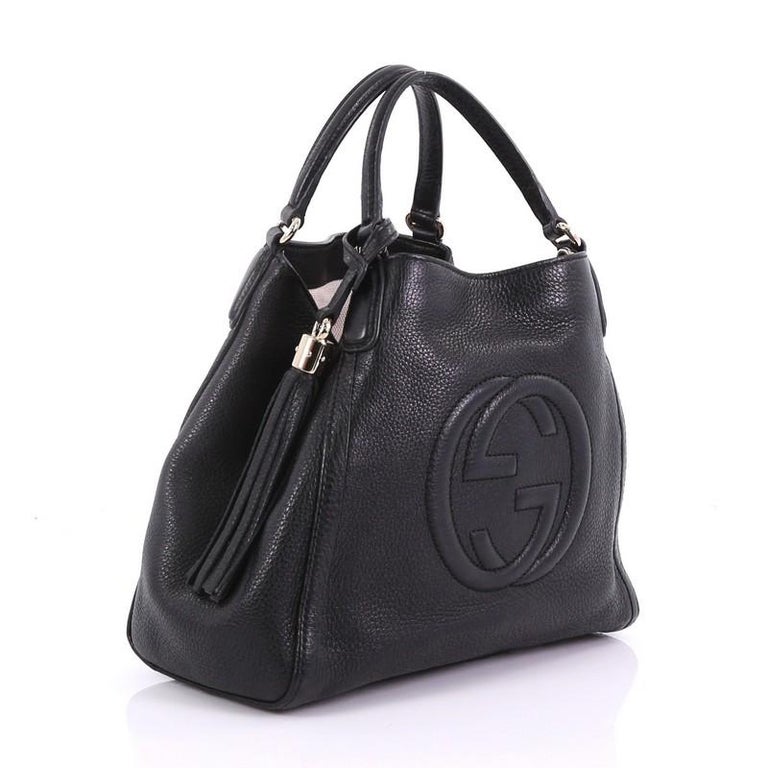 Gucci Soho Convertible Shoulder Bag Leather Small at 1stDibs gucci