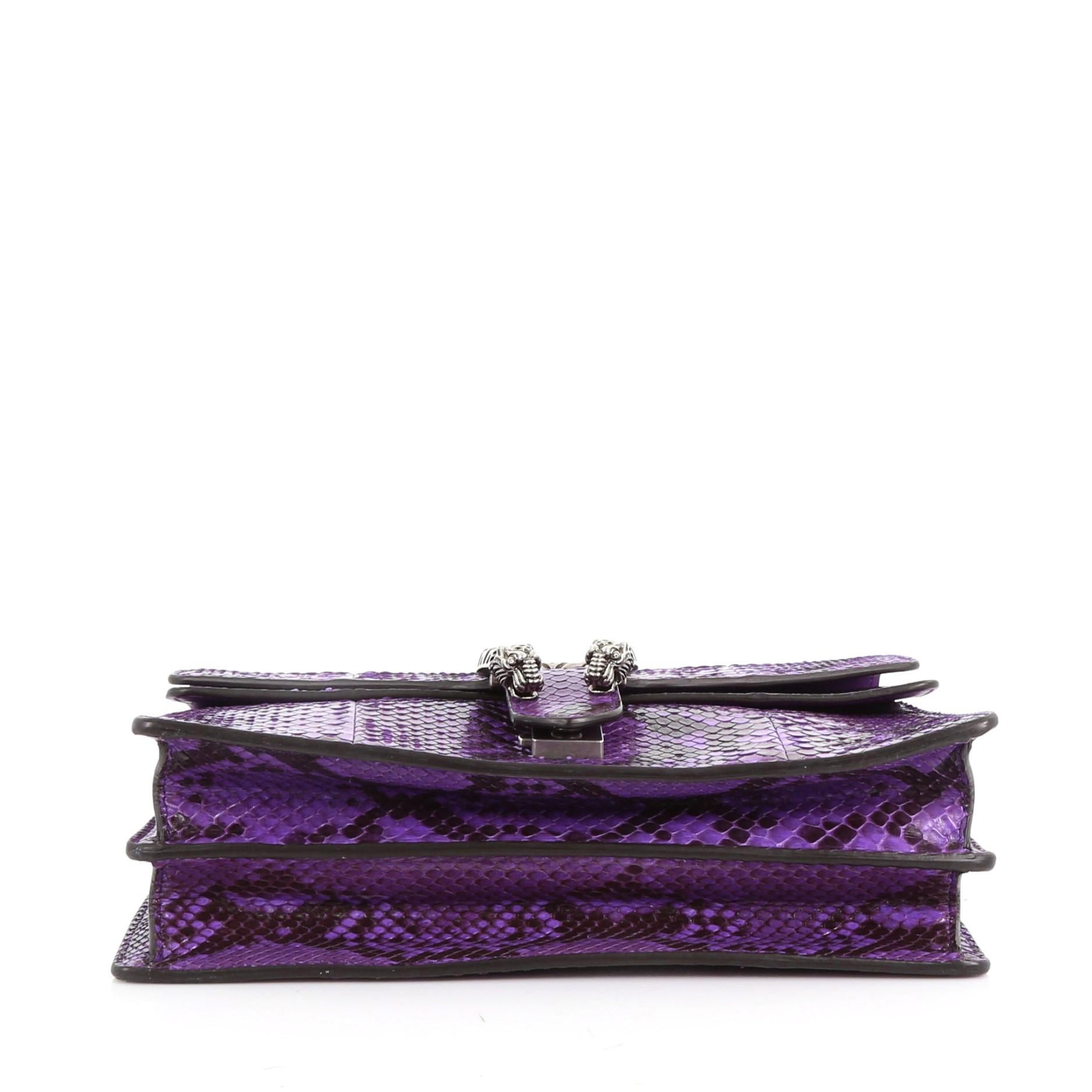 Gucci Dionysus Handbag Python Medium In Good Condition In NY, NY