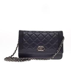 Chanel Boy Wallet On Chain Quilted Lambskin