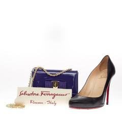 Salvatore Ferragamo Ginny Crossbody Patent Small