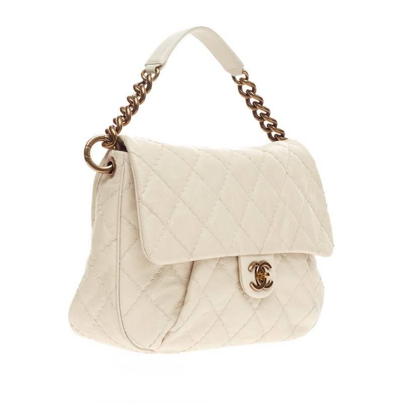 Chanel Coco Pleats Messenger Quilted Calfskin In Good Condition In NY, NY