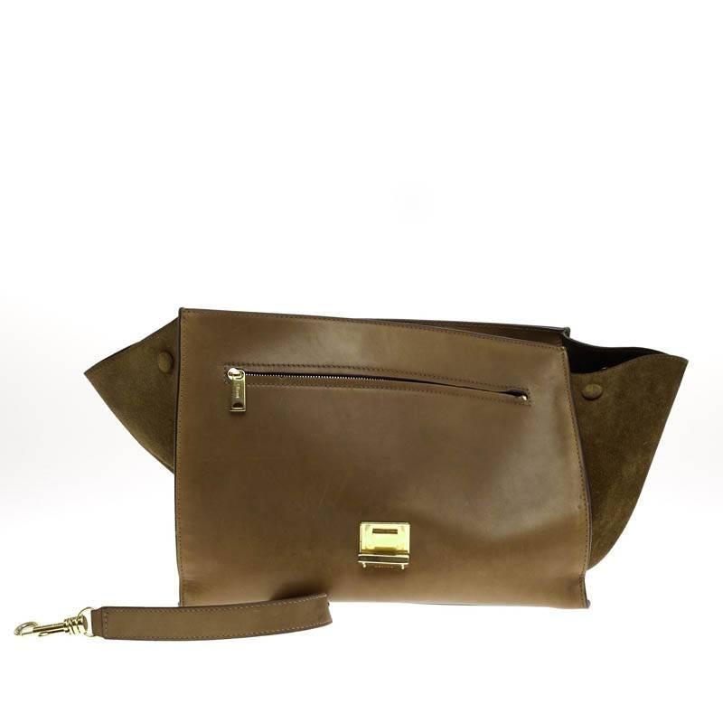 Celine Trapeze Suede Medium 1