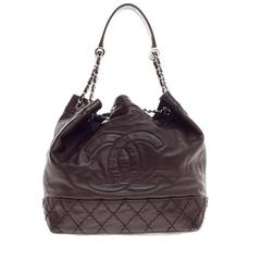 Chanel CC Drawstring Bucket Bag Lambskin (Sac seau à cordon)