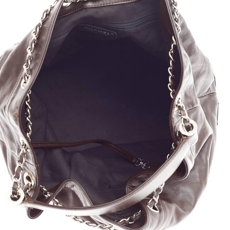 Chanel CC Drawstring Bucket Bag Lambskin  2