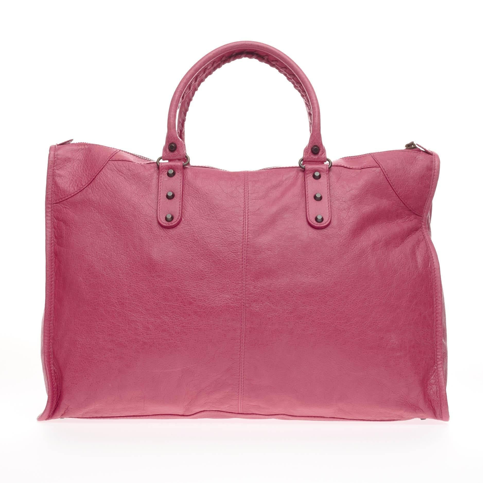 Women's Balenciaga Weekender Classic Studs Leather