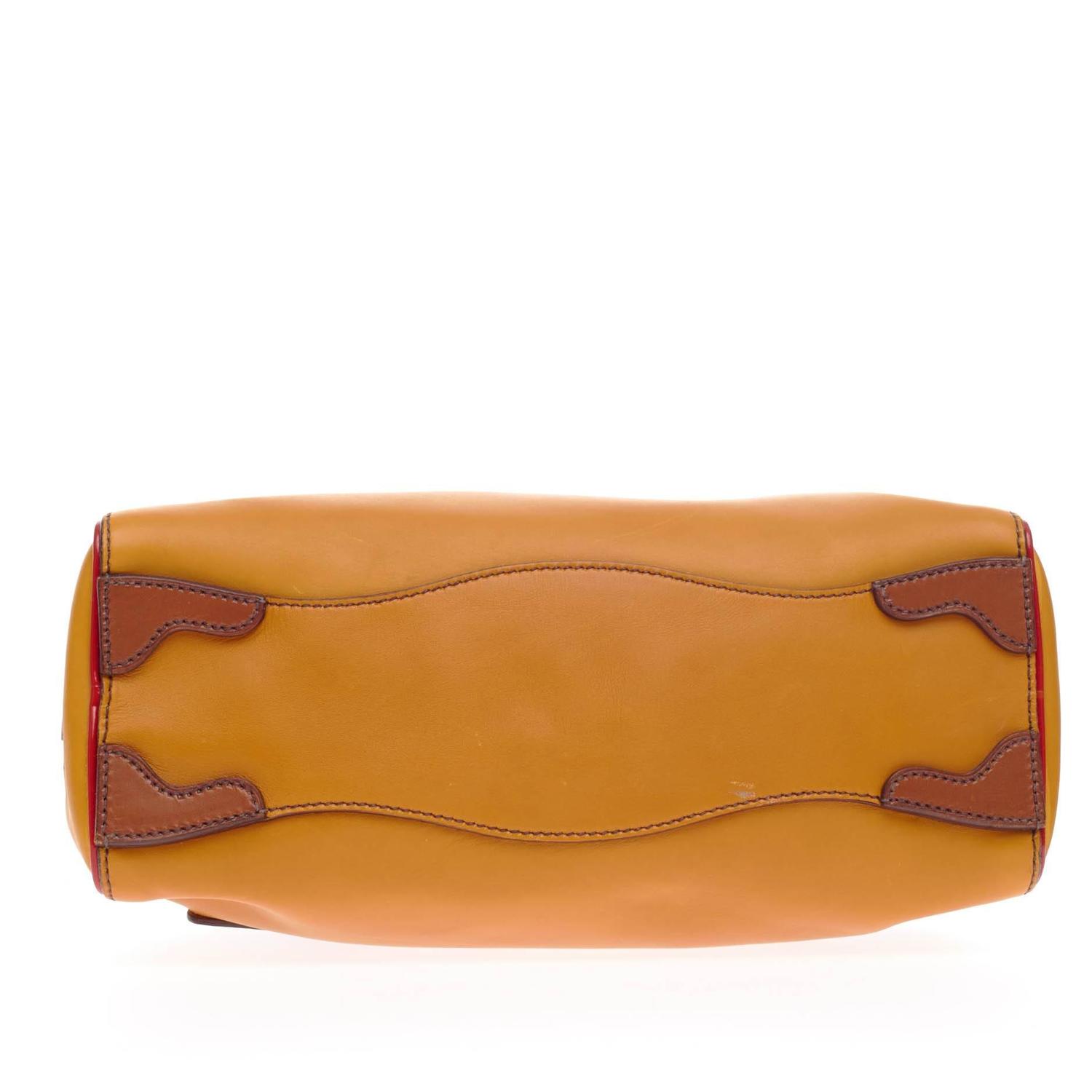 prada leather shoulder bag - Prada Bauletto Vitello Leather Small at 1stdibs