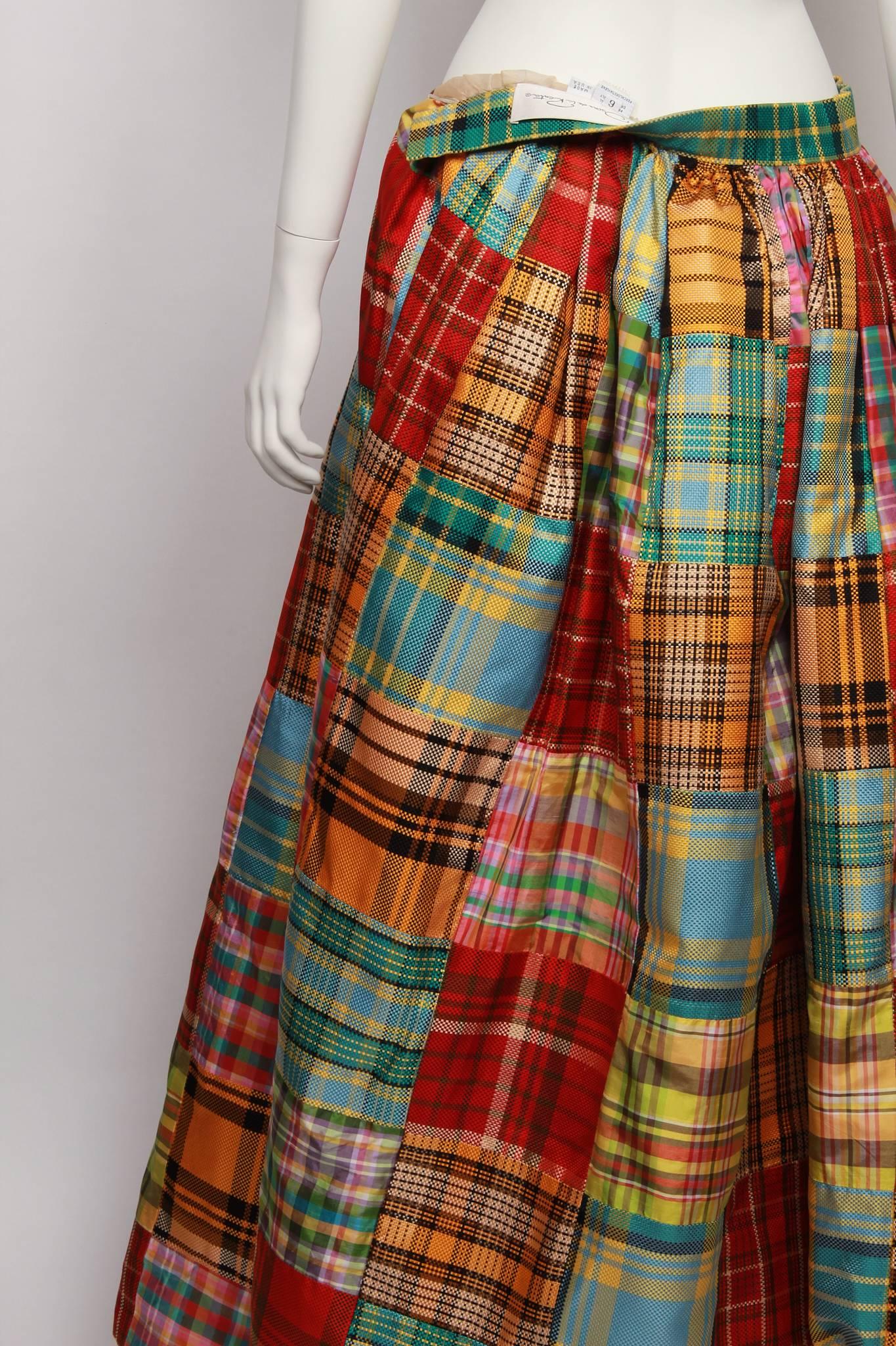 Women's or Men's OSCAR DE LA RENTA Patchwork Ball Skirt For Sale