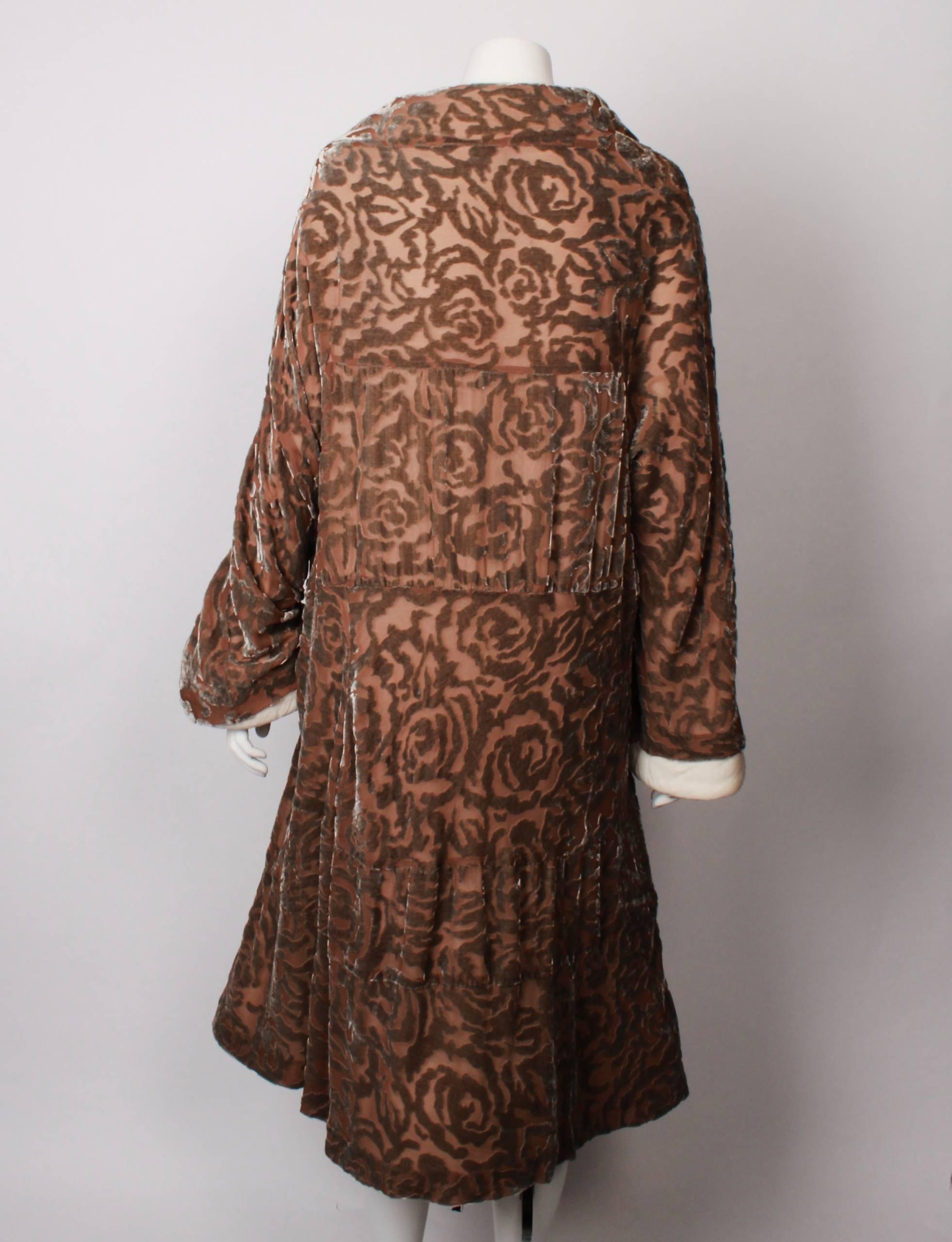 Women's COMME DES GARCONS Silk velvet Devore Dress