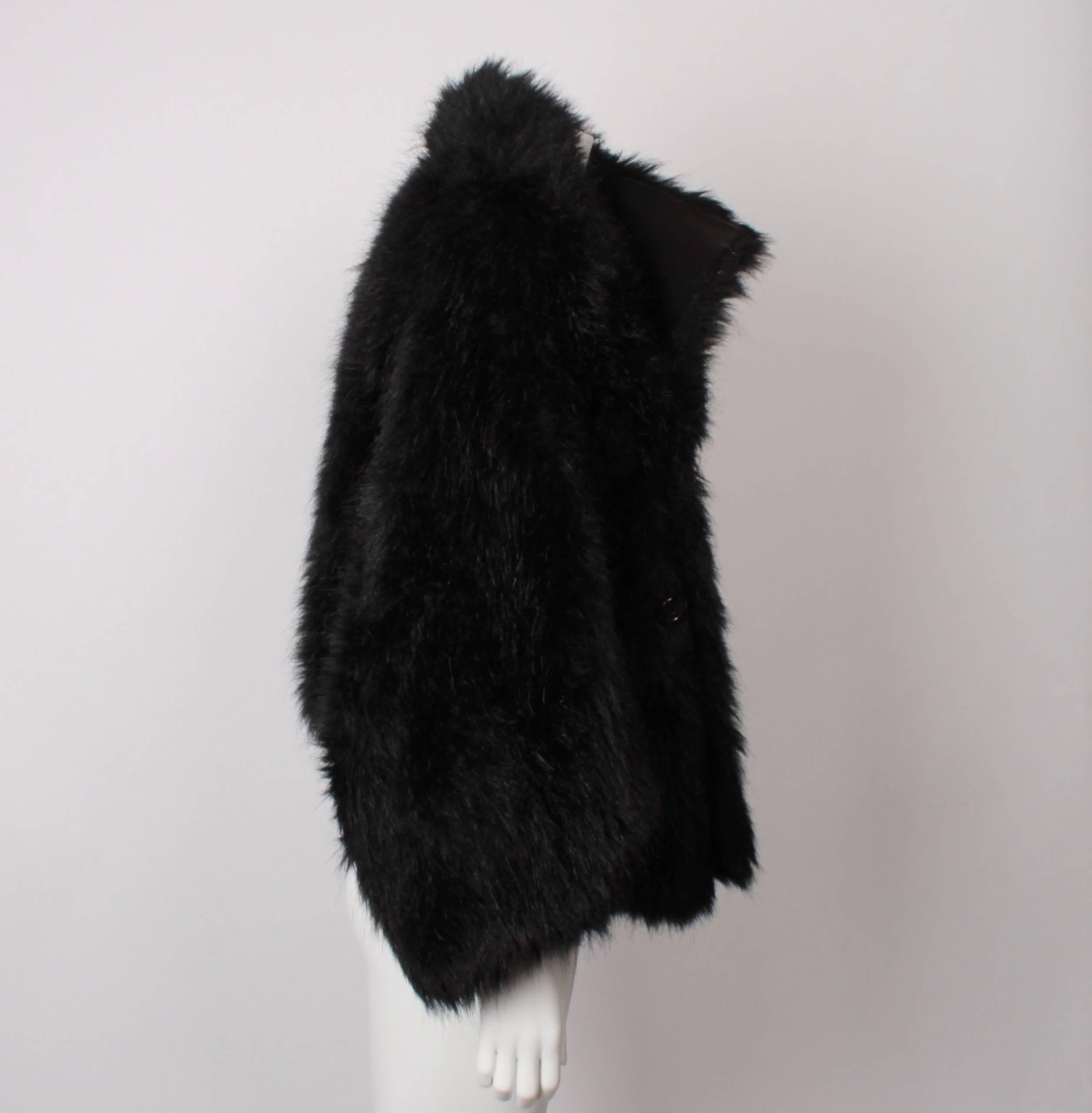 junya watanabe faux fur coat