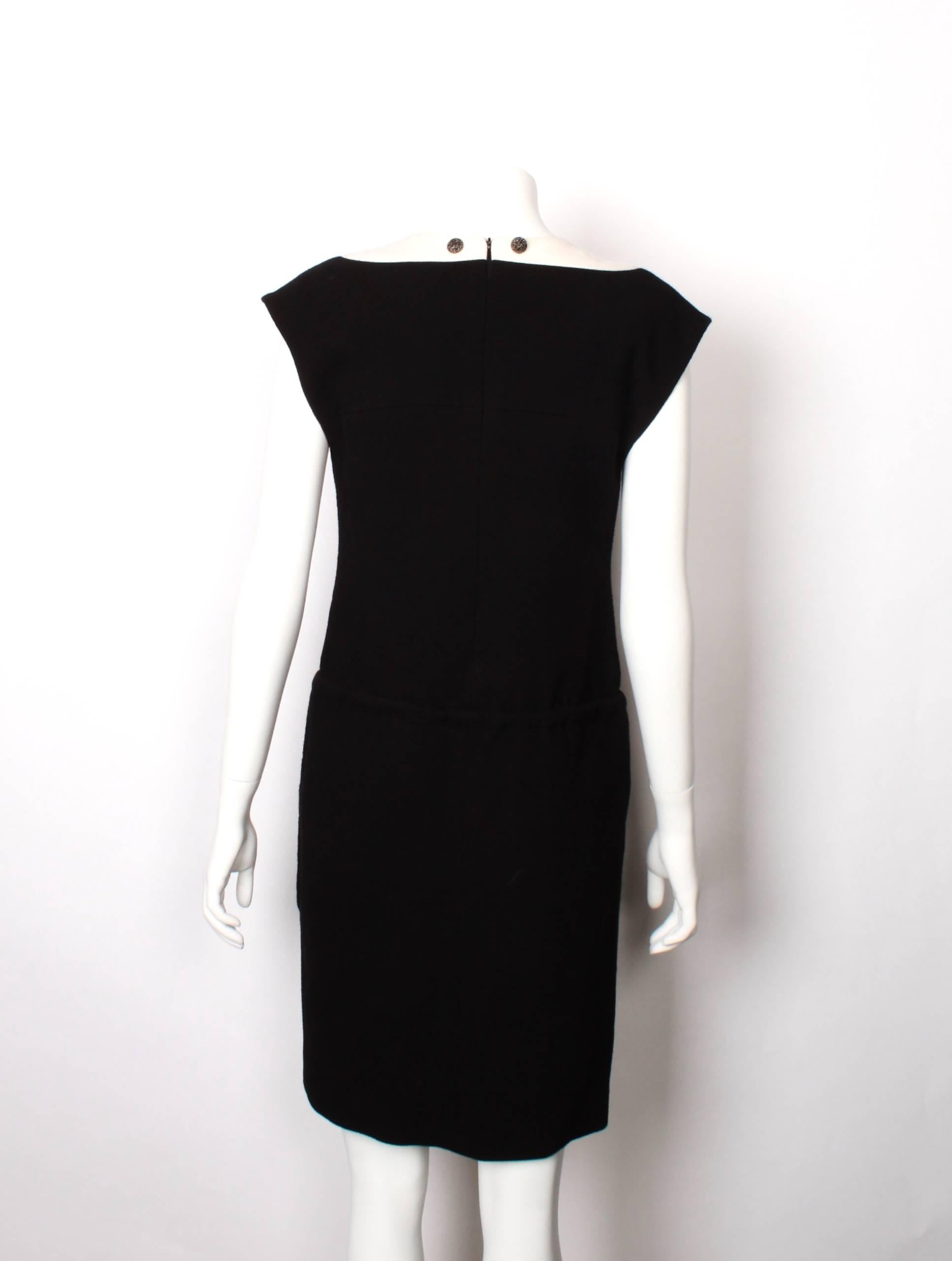 Black Chanel 2 Tone Dress 