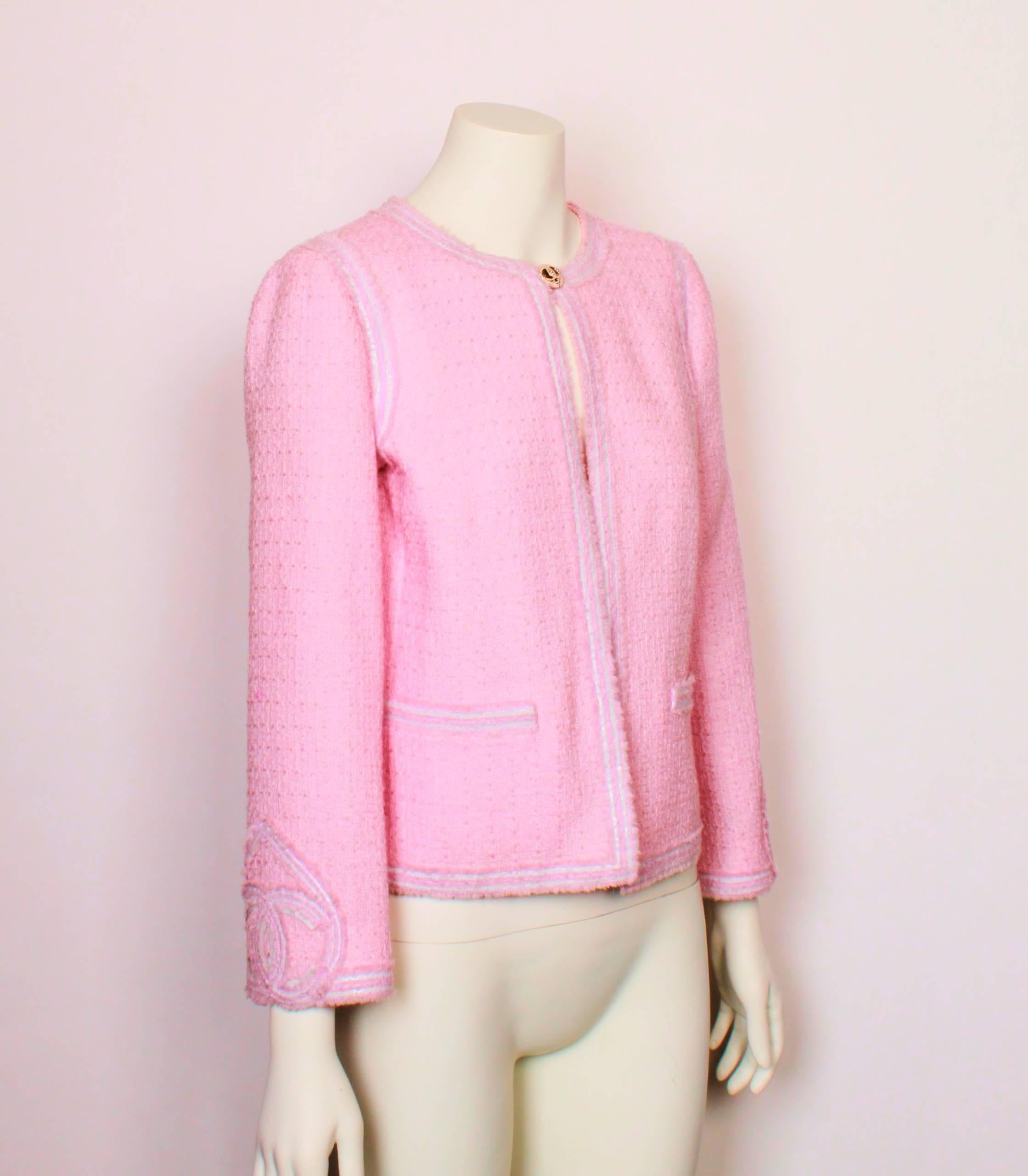 Pink CHANEL Tweed Jacket