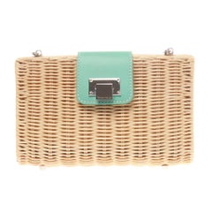 Tiffany & Co. Blaine Wicker Convertible Clutch Bag