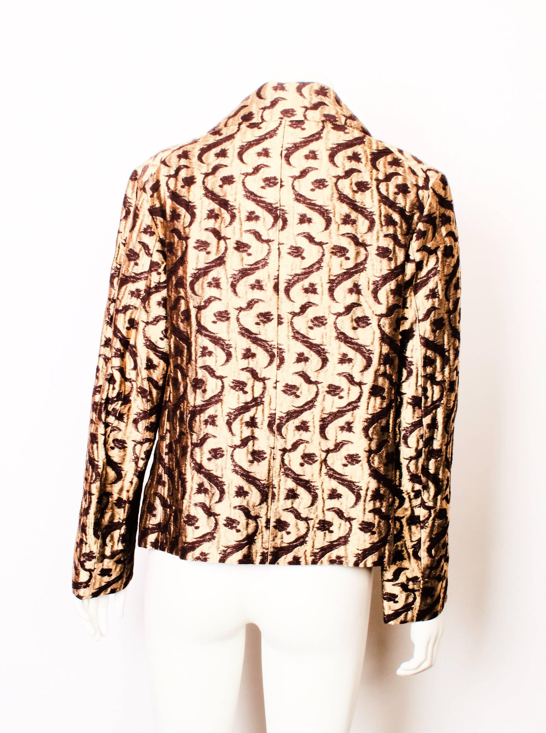 Women's Dries Van Noten Gold Jacket
