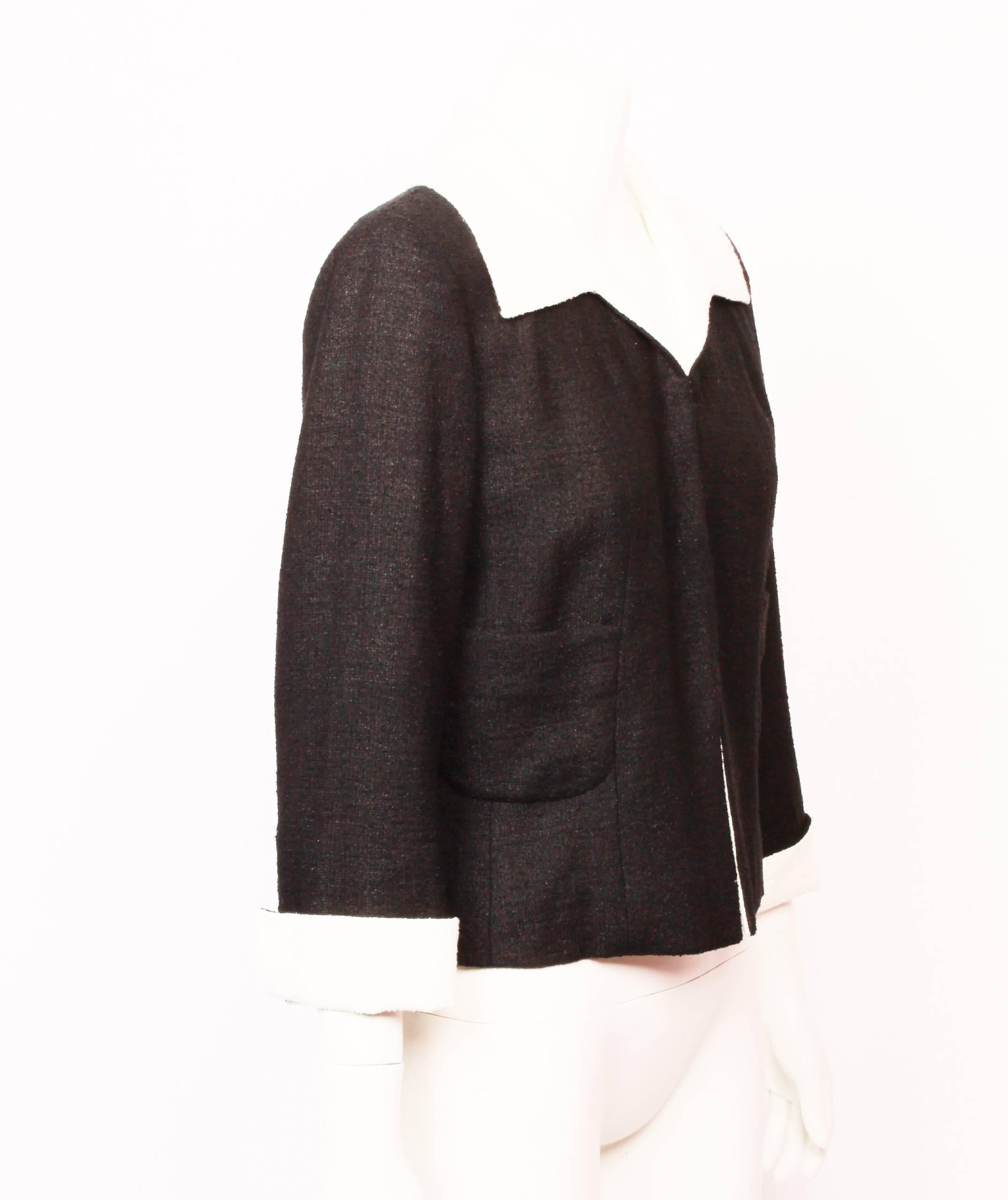Chanel Spring 2009 Collection 2 Tone Jacket In Good Condition In Melbourne, Victoria