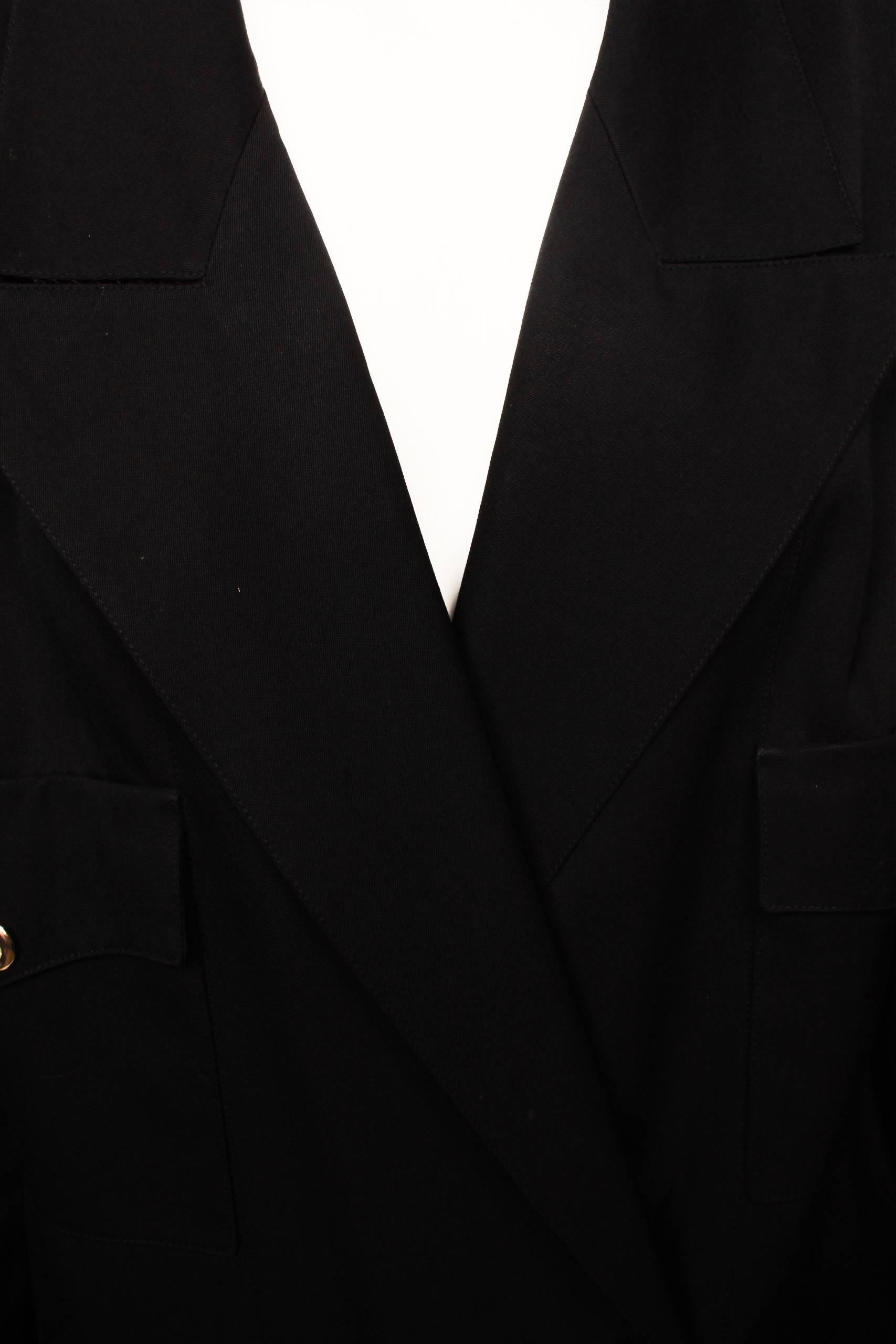 Chanel Black Double Breasted Blazer 1