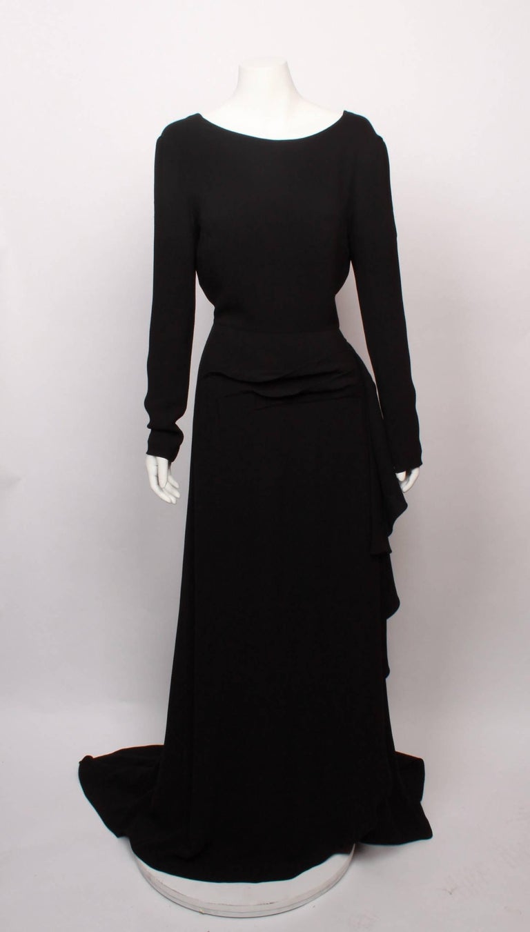 dior backless dress 2003 Christian Dior by John Galliano Ruby Red Silk Bias-Cut Ruffle Gown main image 1