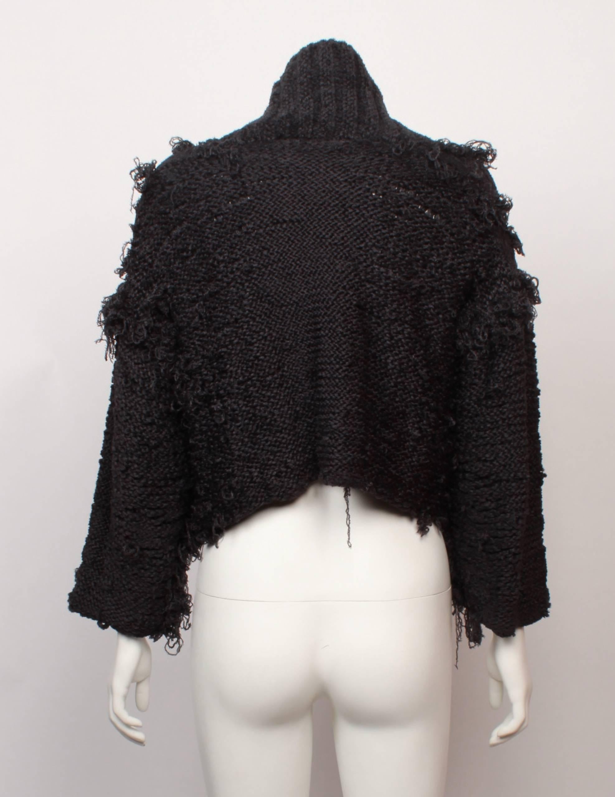 Dolce & Gabbana Cropped Textural Knit Top In Good Condition In Melbourne, Victoria
