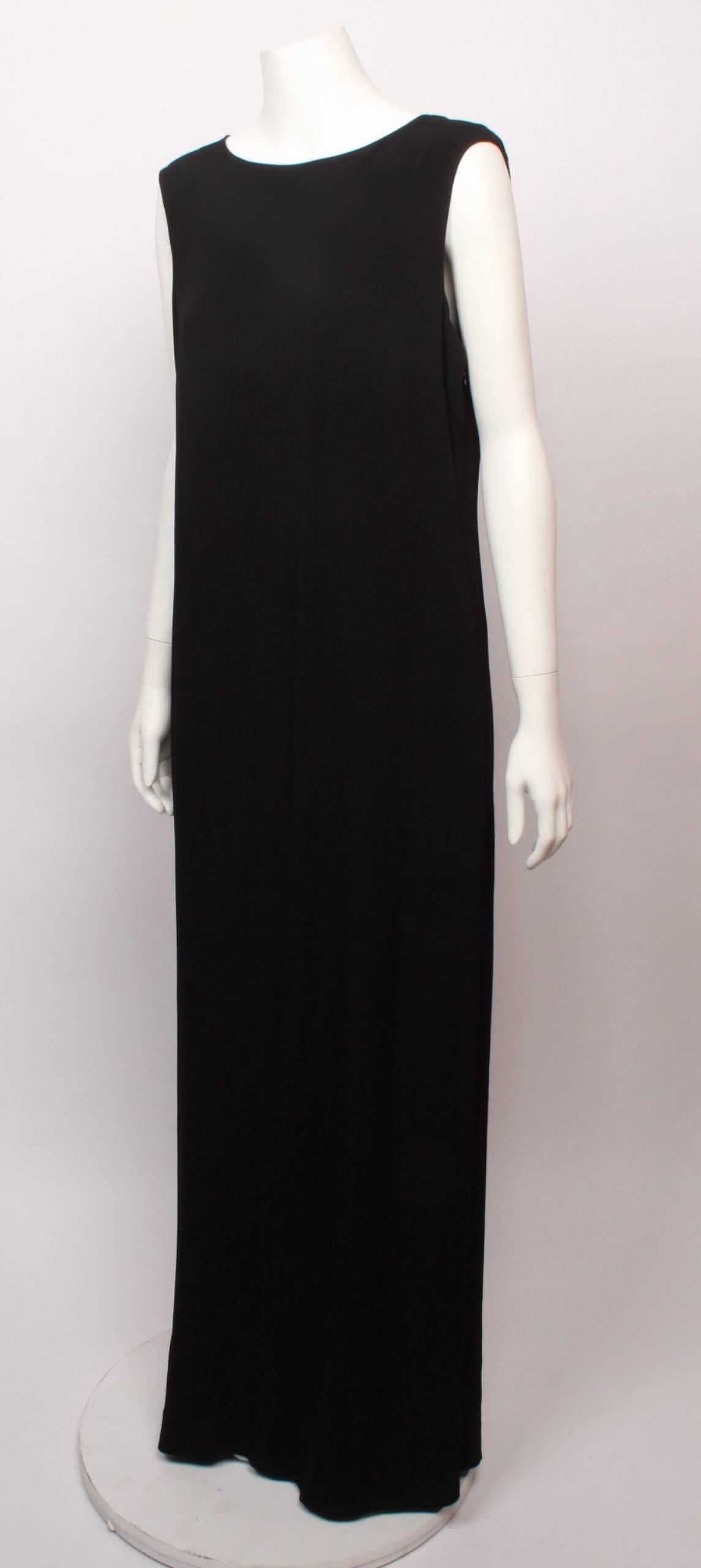 Maison Martin Margiela Black Maxi Dress  46 In Good Condition For Sale In Melbourne, Victoria