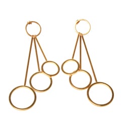 Marni Golden Circle Earrings 