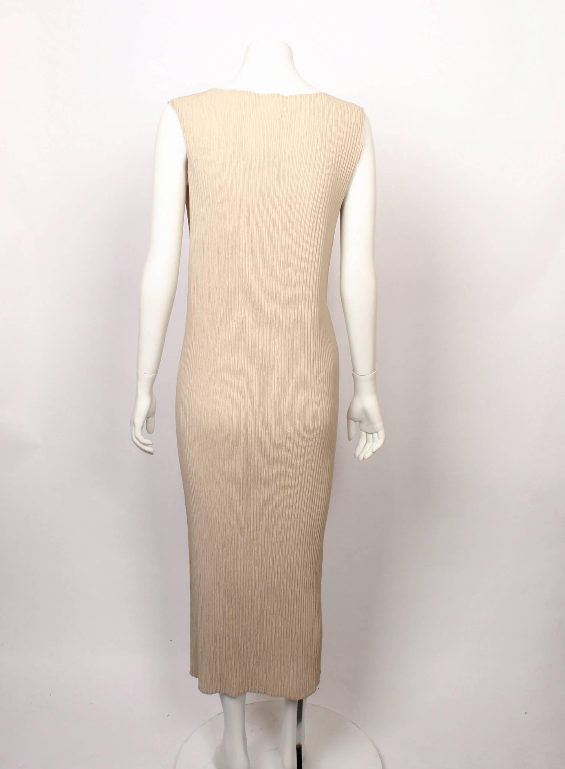 Issey Miyake  Pleated Tank Dress In Good Condition In Melbourne, Victoria