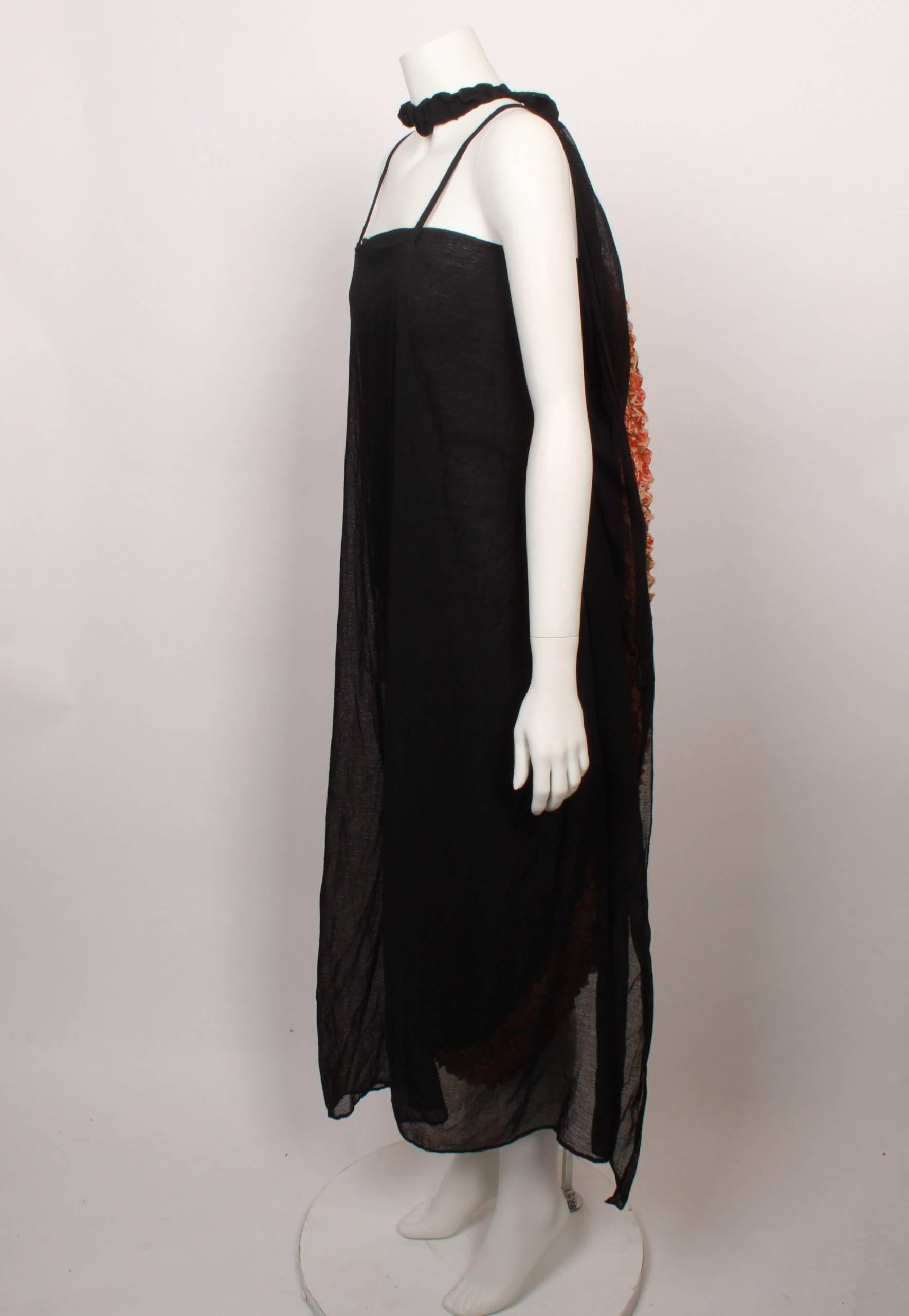 Brown Yohji Yamamoto Origami Dress