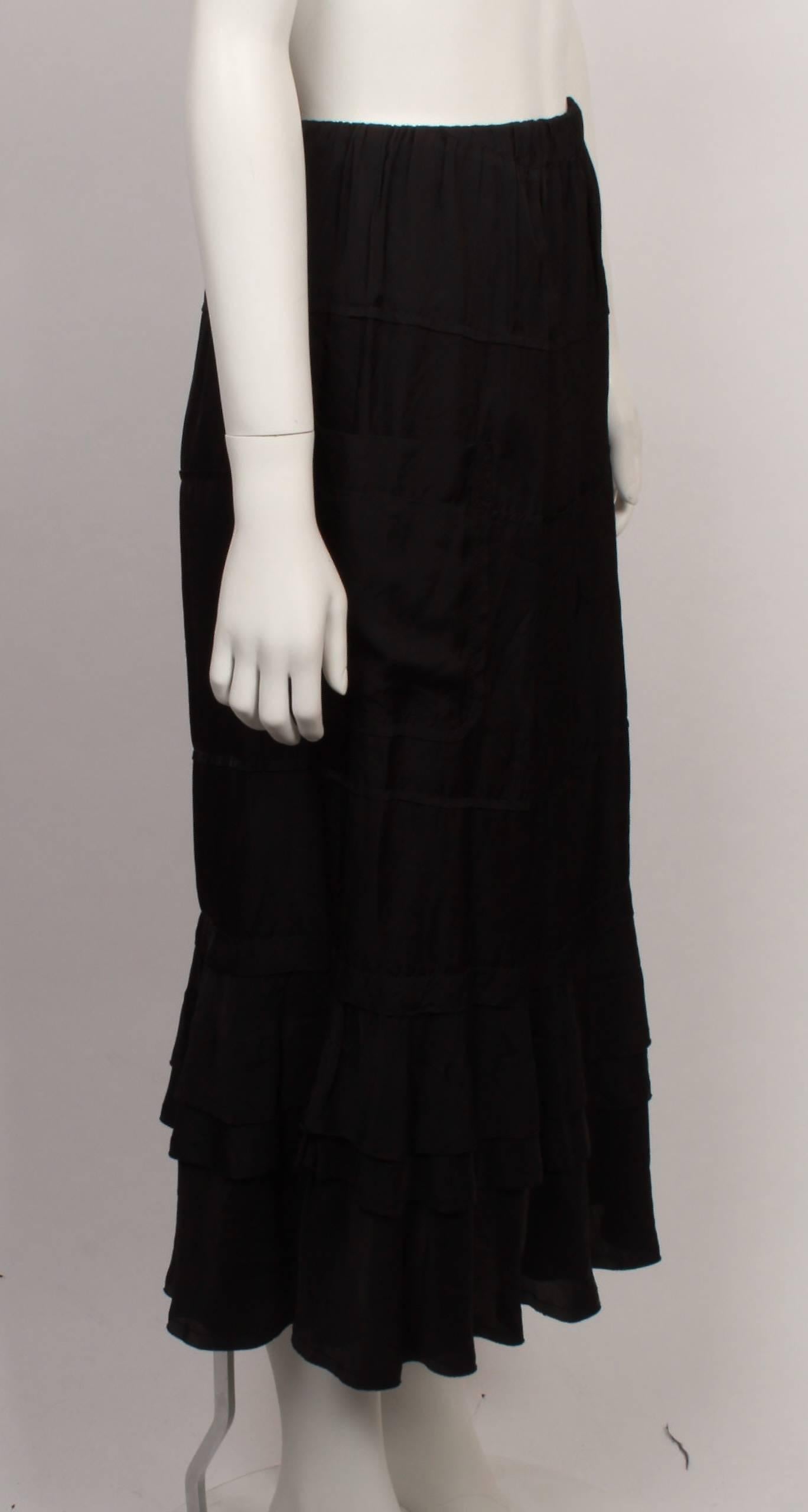 Women's Comme des Garcons Tricot Black Skirt For Sale