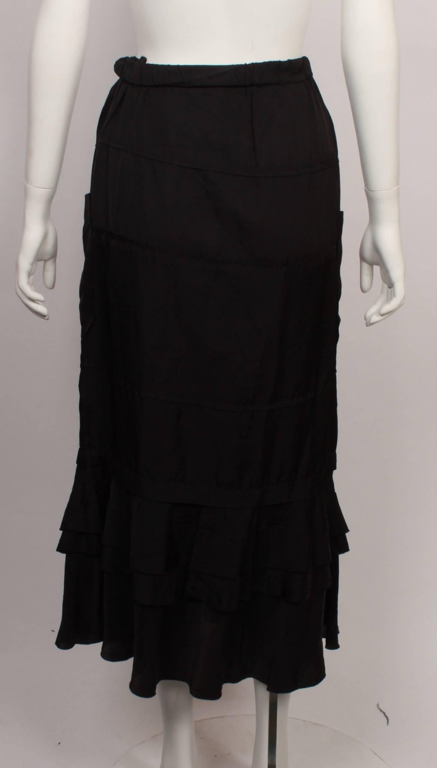 Comme des Garcons Tricot Black Skirt In Good Condition For Sale In Melbourne, Victoria
