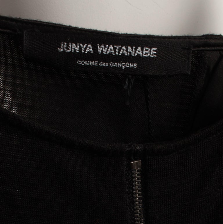 Junya Watanabe for Comme des Garcons Black Double Zipper Dress For Sale ...