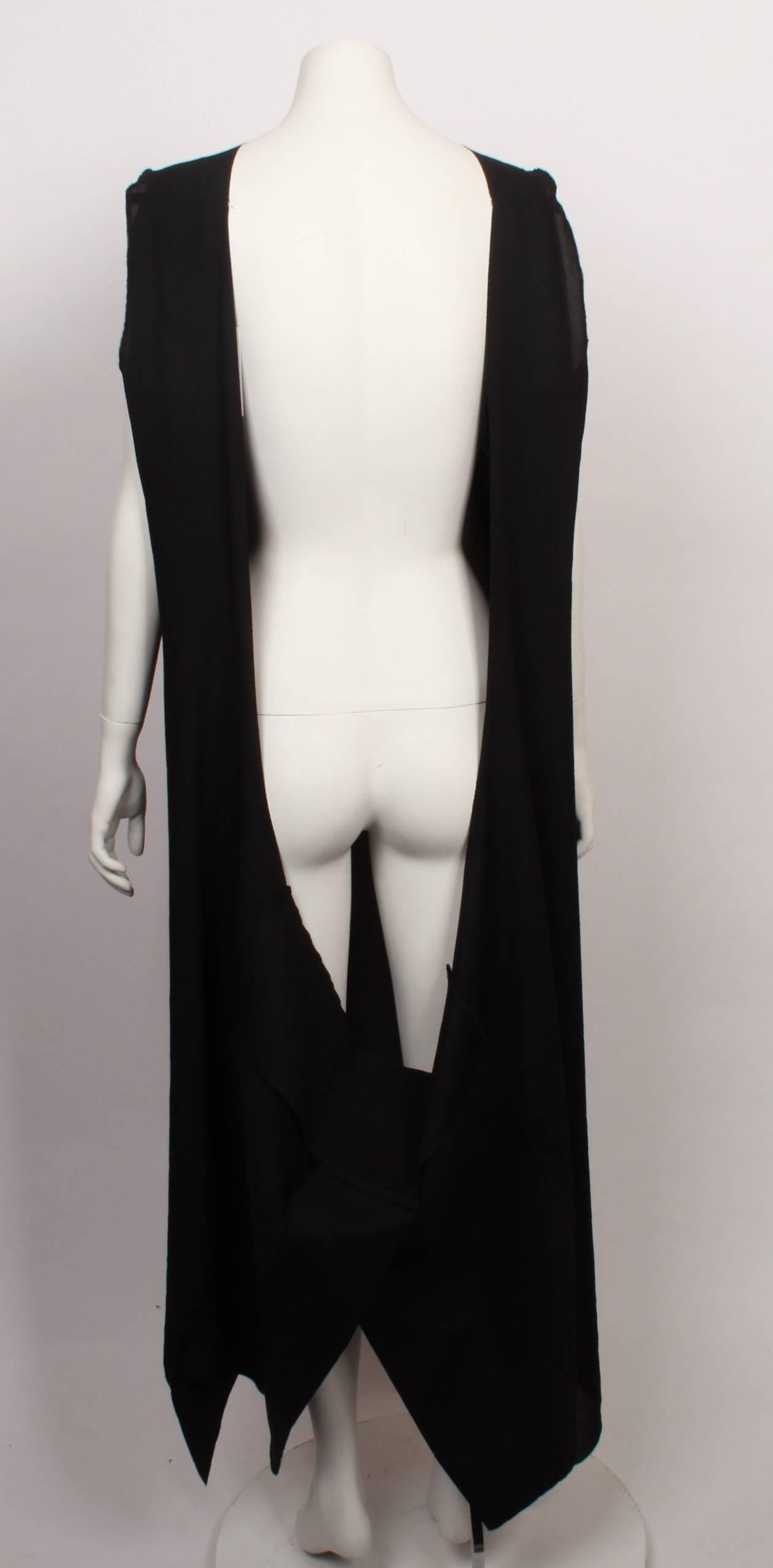 Black Comme des Garcons Convertible Layer Dress For Sale