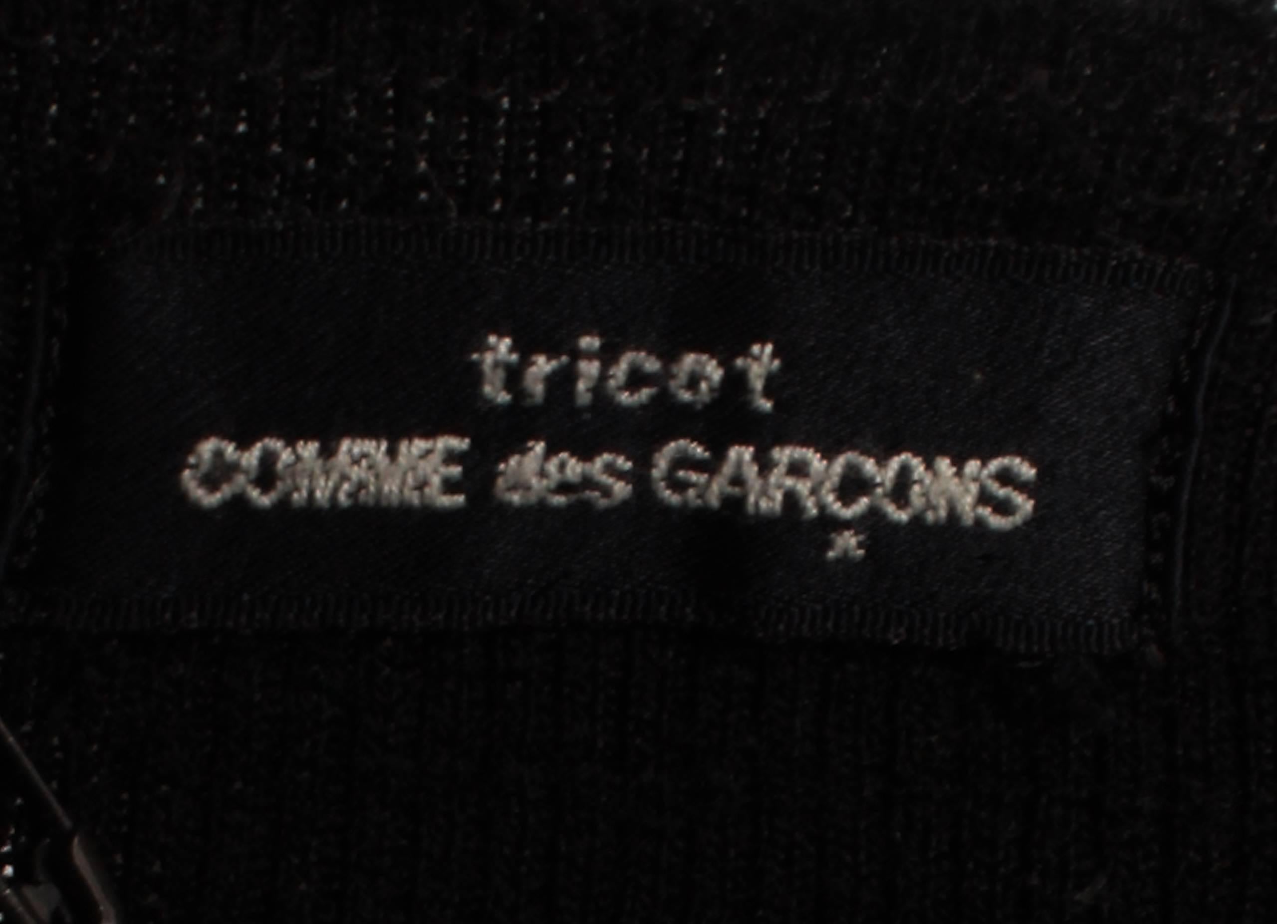 Comme des Garcons Black Wool Tricot Dress For Sale 1